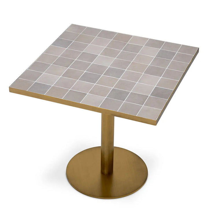 Dining Table Colton Antique Brass Finish - image 3