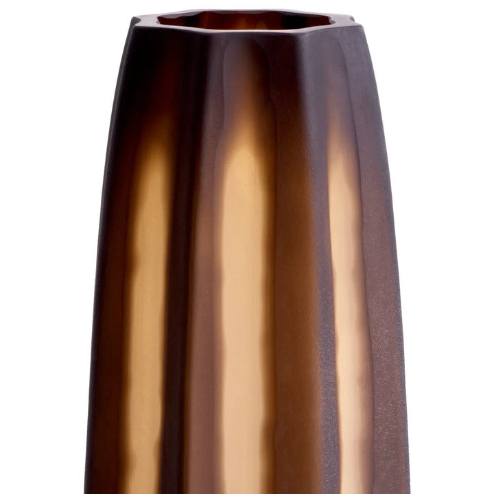 Vase Tiara L Dark Brown Glass - image 3