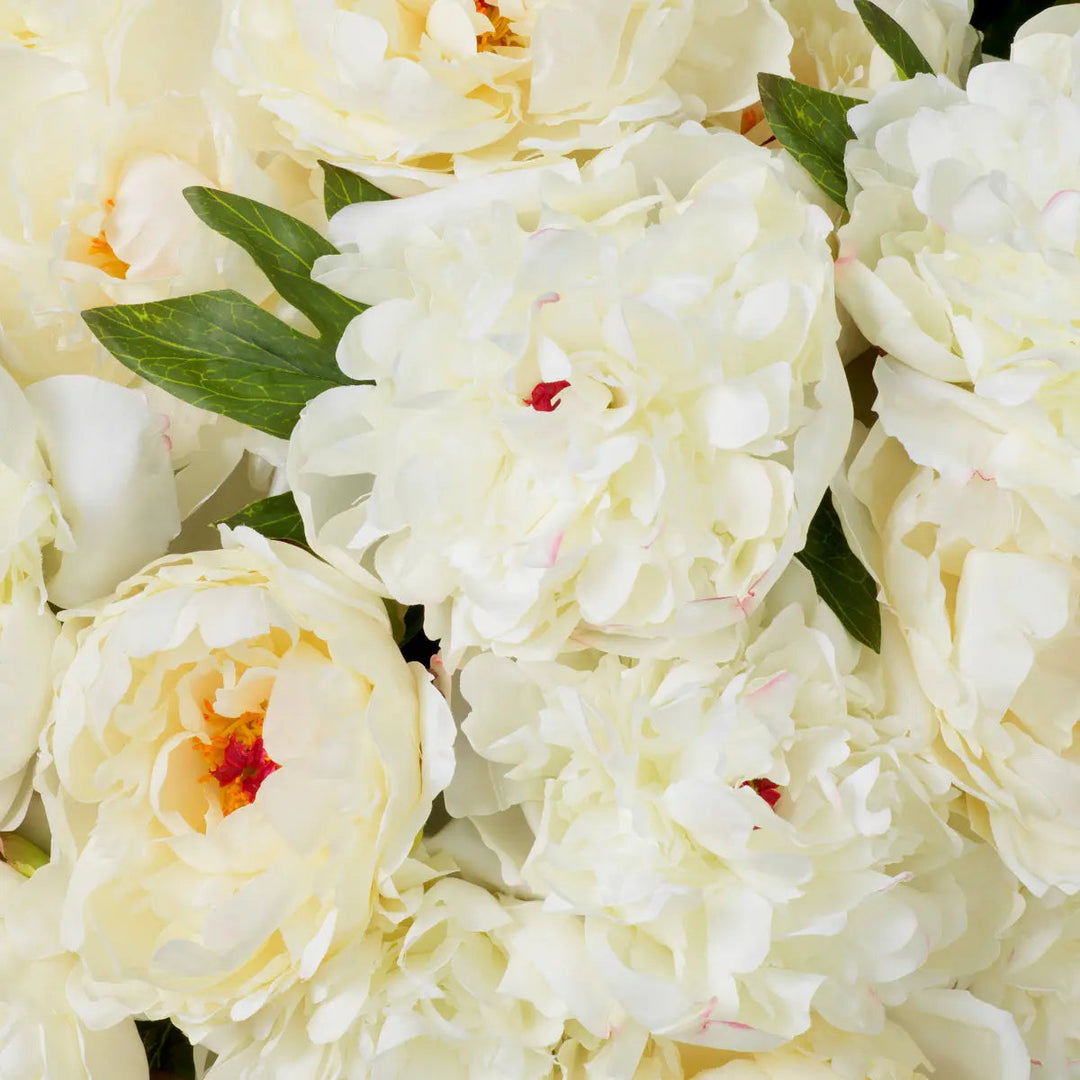 Bouquet Of Peonies White Tones Real Touch 48 Pcs/2 Varieties - image 3