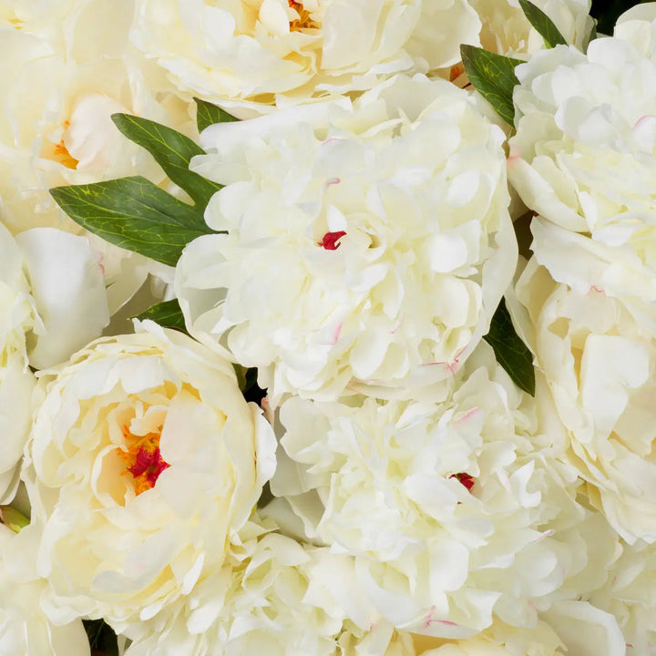 Bouquet Of Peonies White Tones Real Touch 48 Pcs/2 Varieties - image 3
