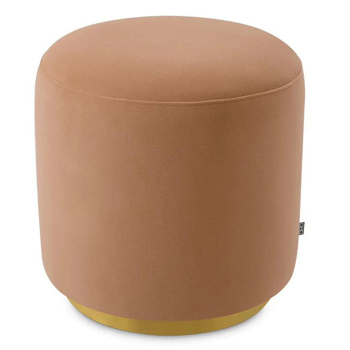 Dining Stool Greer Savona Camel Brushed Brass Finish - image 3
