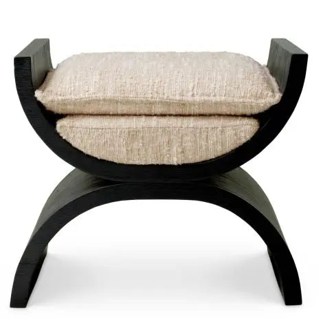 Stool Claybourne Black Oak Verneer Bouclé Sonata Cream - image 3