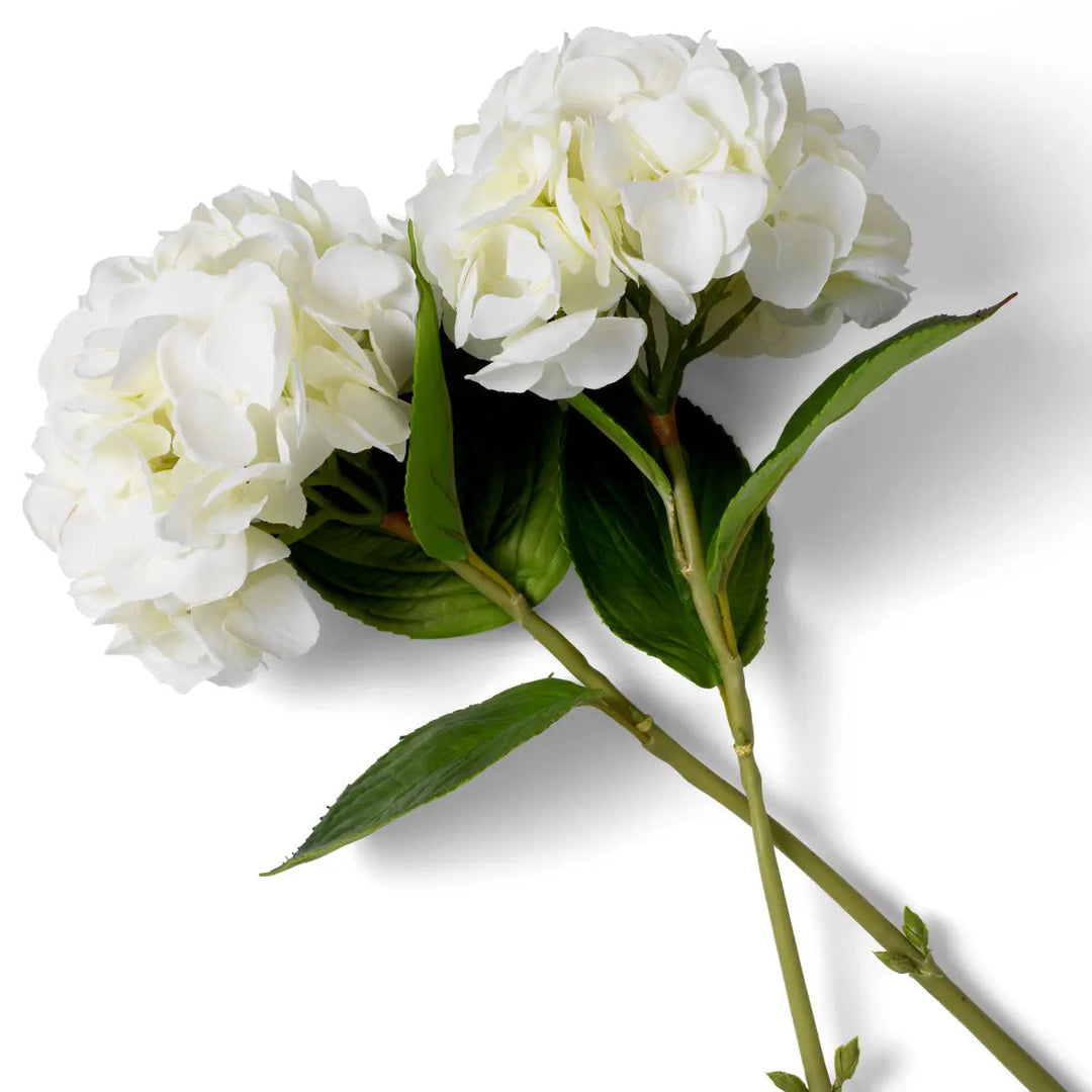 Bouquet Of Hydrangeas White Tones Real Touch 48 Pcs/2 Varieties - image 3