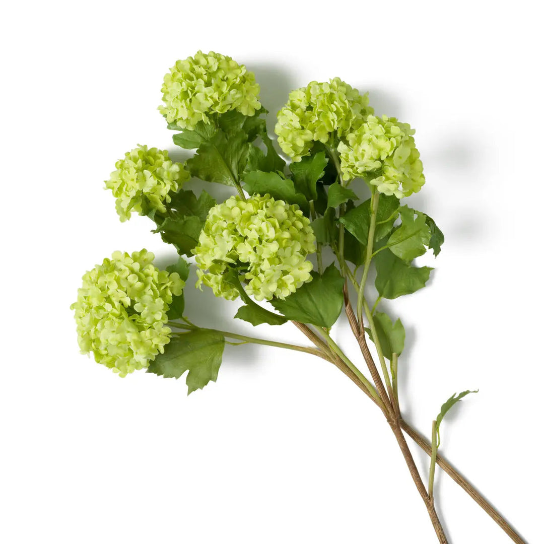 Bouquet Of Hydrangeas Snowball Green Real Touch 36 Pcs - image 3