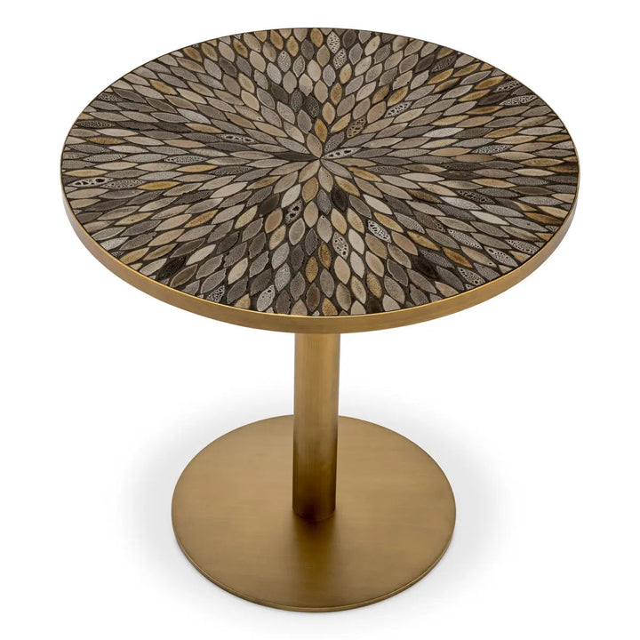 Dining Table Declan Antique Brass Finish - image 3