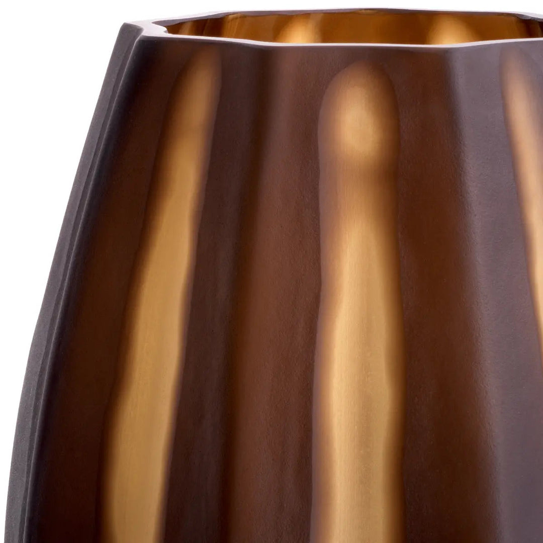 Vase Tiara S Dark Brown Glass - image 3