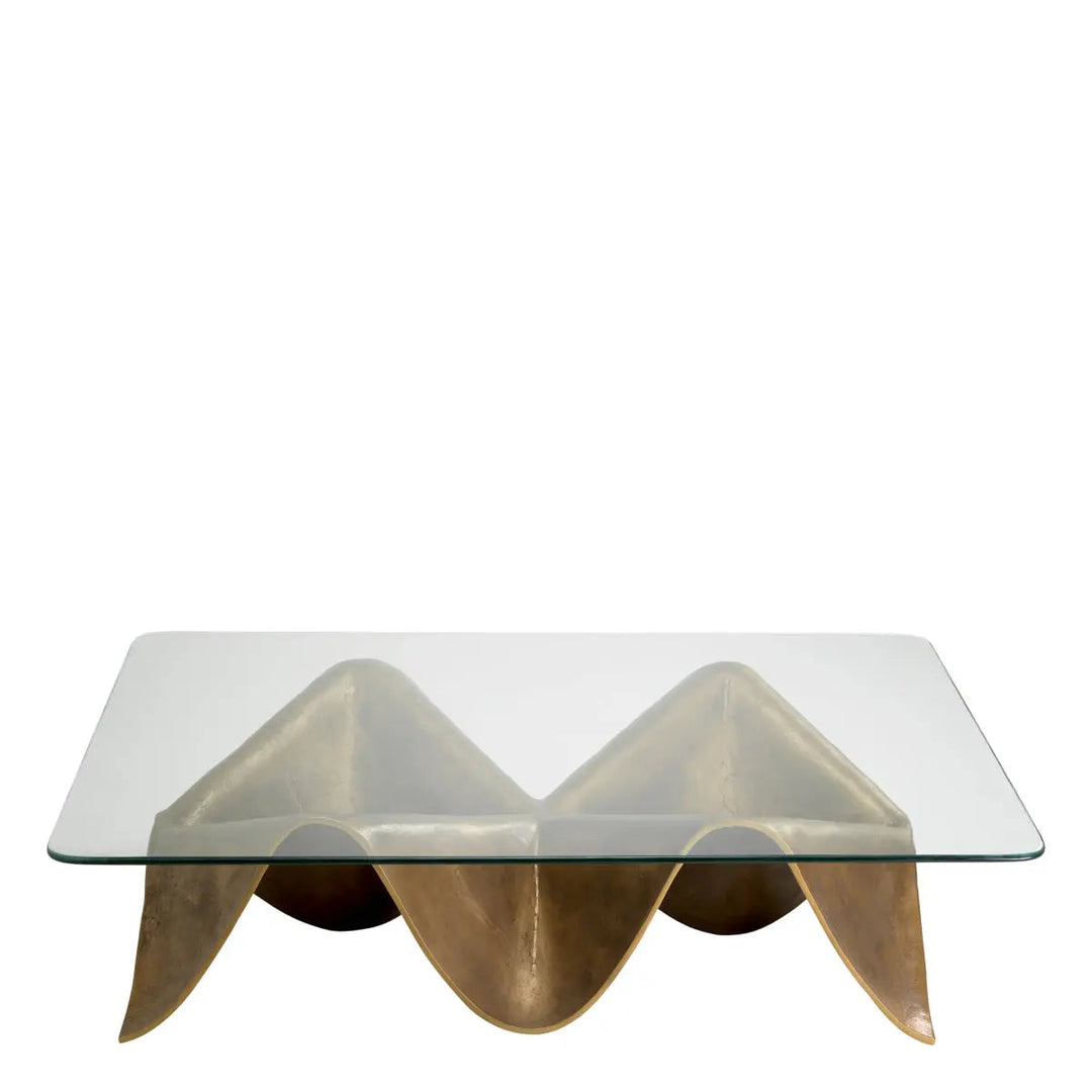 Coffee Table Angelico Vintage Brass Finish - image 3