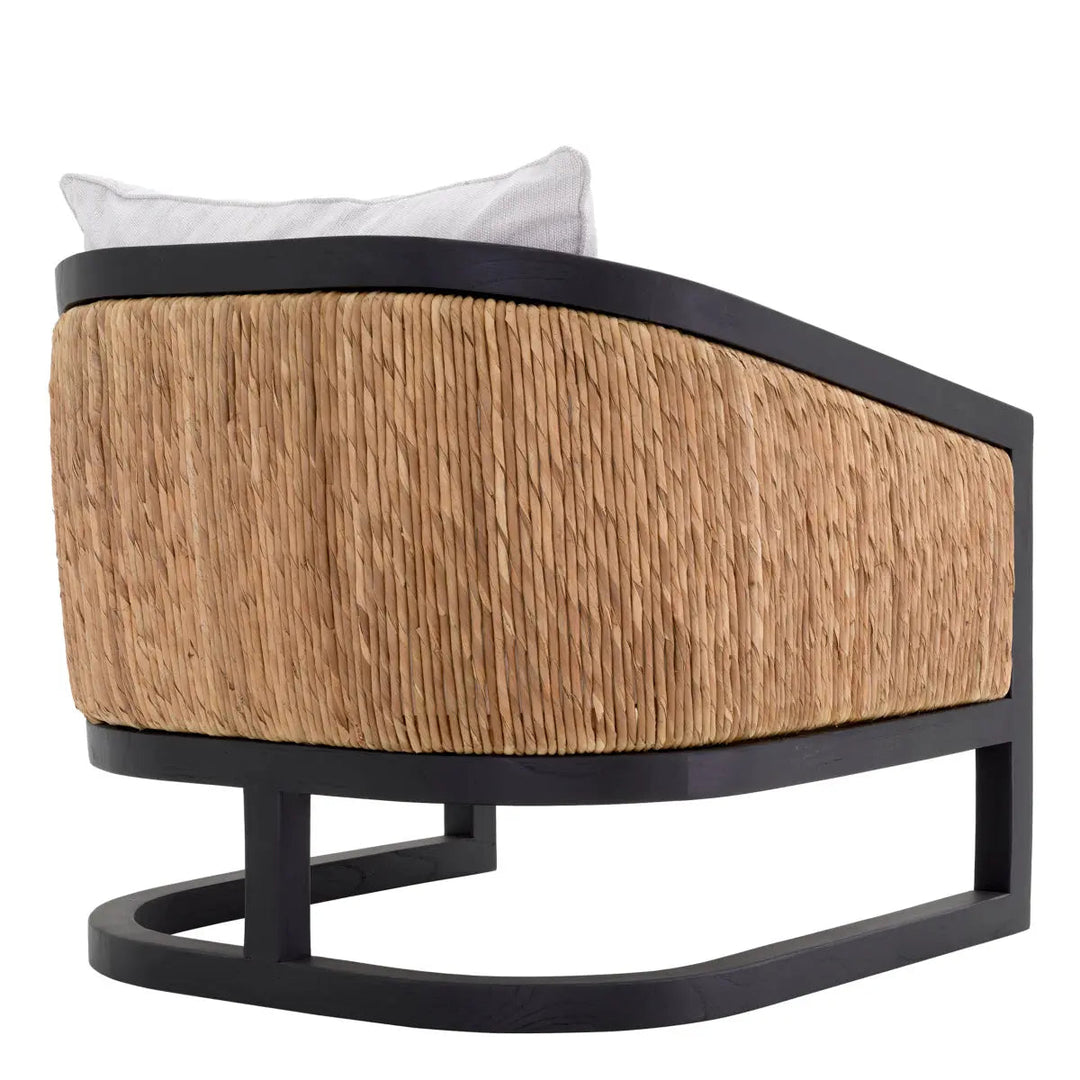 Chair Aruba Classic Black Finish Natural Sea Grass Sentier Cream - image 3