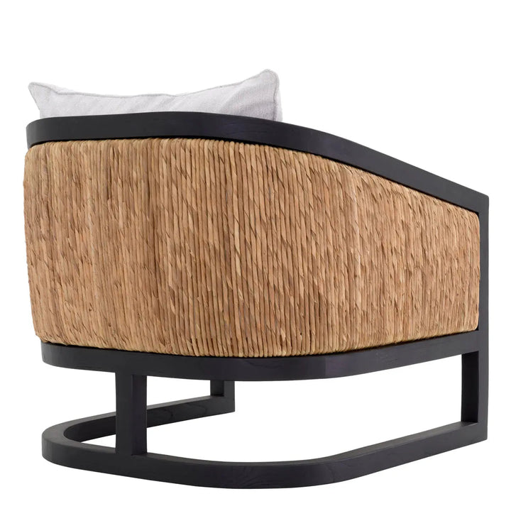 Chair Aruba Classic Black Finish Natural Sea Grass Sentier Cream - image 3