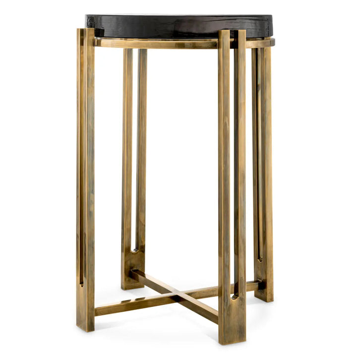 Side Table Claremont Vintage Brass Finish - image 3