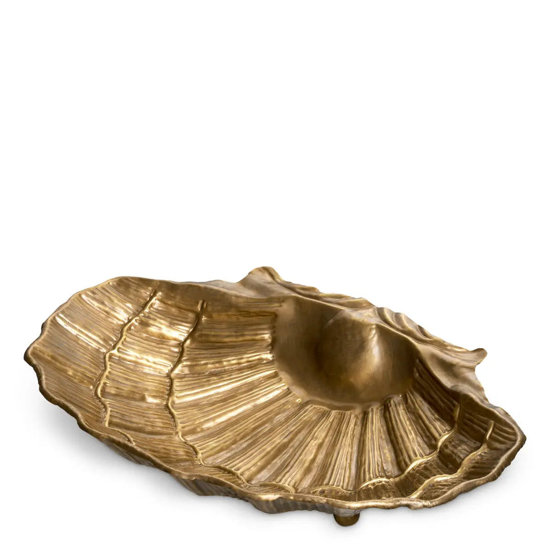 Bowl Seashell Vintage Brass Finish - image 3