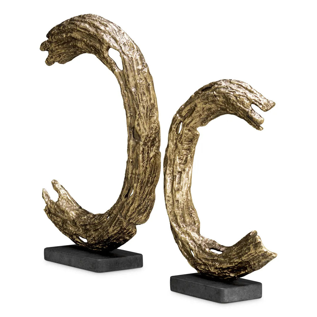 Object Elvaston Antique Brass Finish Set Of 2 - image 3