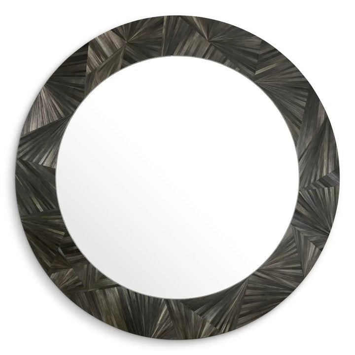 Mirror Cassara Straw Marquetry Charcoal - image 3