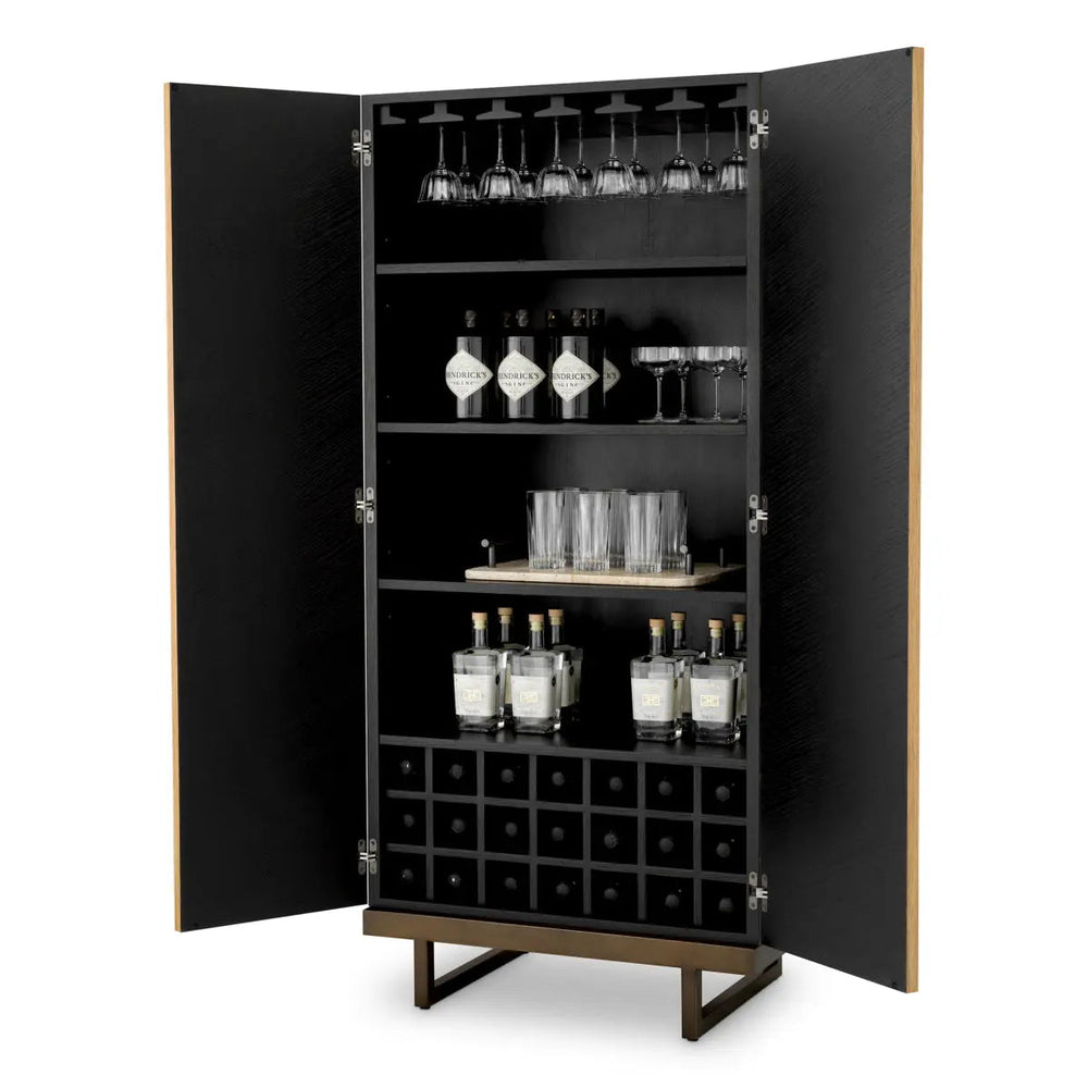 Bar Cabinet Wexford Natural Oak Veneer Eucalyptus Veneer - image 2