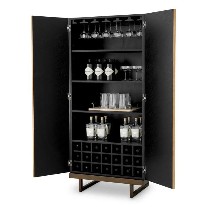Bar Cabinet Wexford Natural Oak Veneer Eucalyptus Veneer - image 2