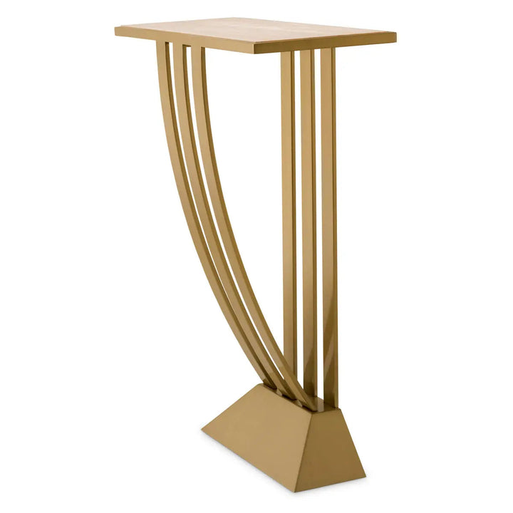 Console Table Beau Deco Brushed Brass Finish - image 1