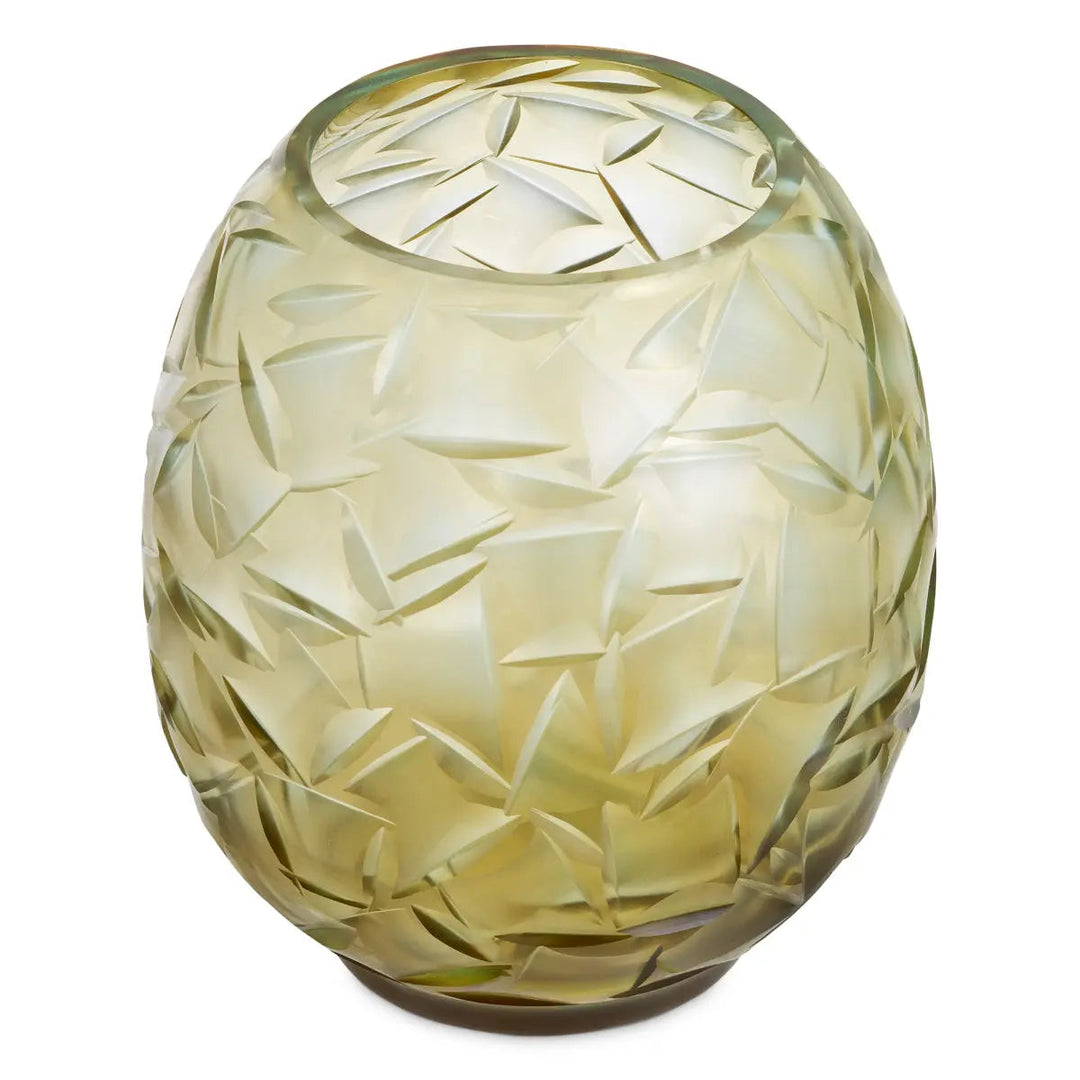 Vase Hadleigh Champagne Color Glass - image 3