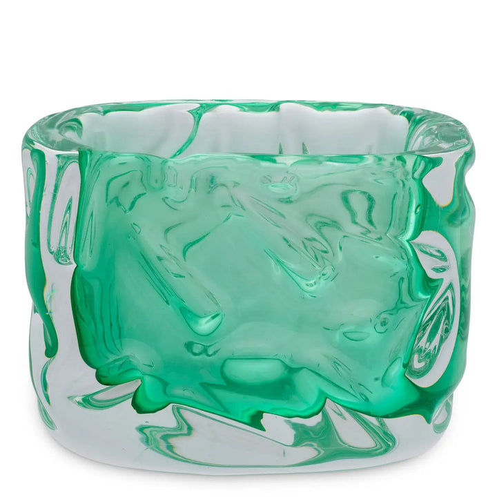 Bowl Avoir Turquoise Green Glass - image 3