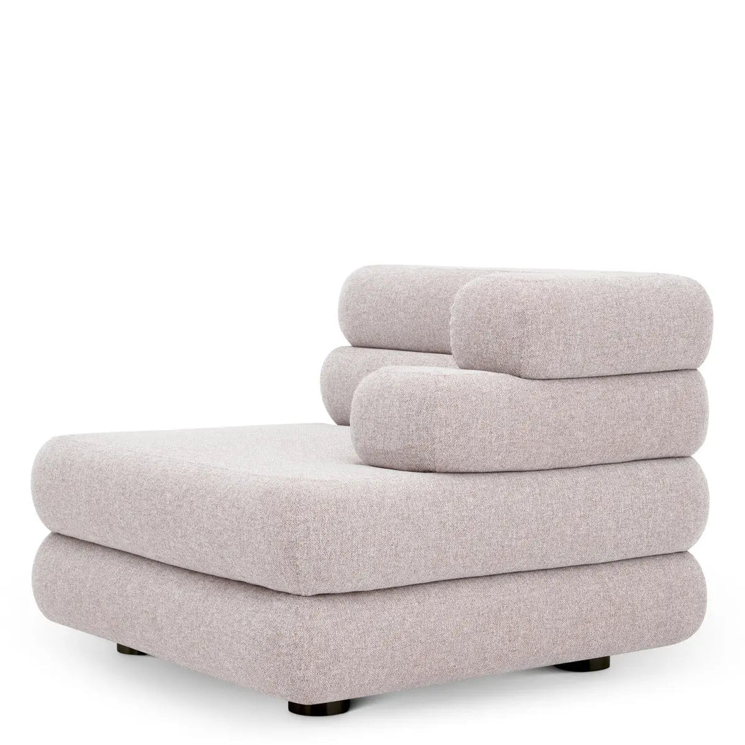 Outdoor Modular Sofa Malaga Mauritius Light Grey - Right - image 3