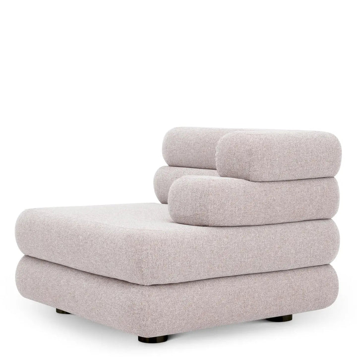 Outdoor Modular Sofa Malaga Mauritius Light Grey - Right - image 3