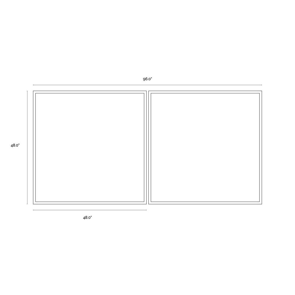 Wild Ones (Set Of 2) - 48" X 48" - Gold Floater Frame