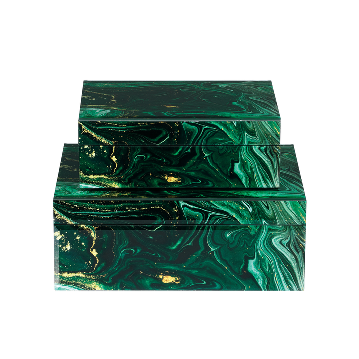 Boxes Interstellar Green Box Set of 2