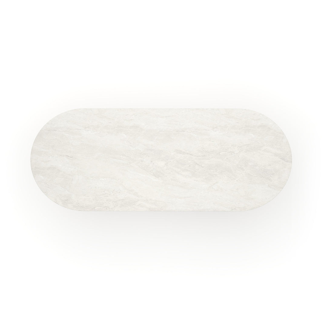 Rhythm Oval Stone Top Dining Tbl - image 5