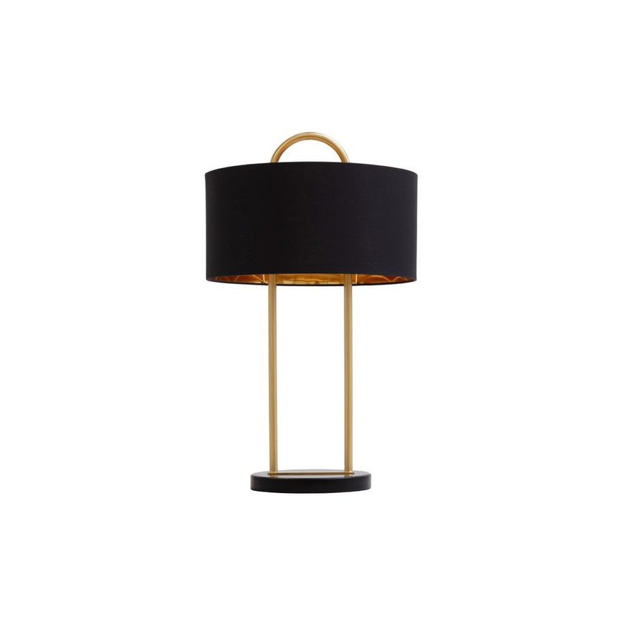 Table Lamps Kezna Table Lamp - Black Marble - Matte Black