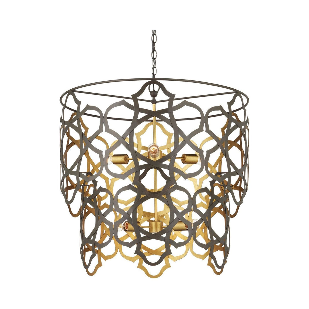 Mauresque Medium Bronze & Gold Chandelier