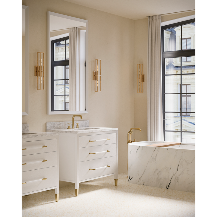 Vanities Verona 36" White Vanity with Rectangular Undermount Sink