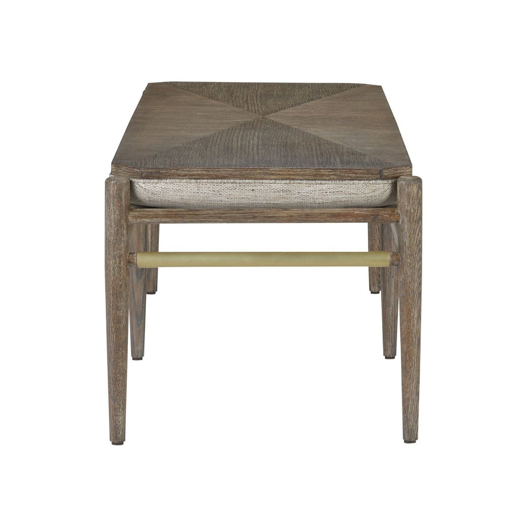 Visby Light Pepper Bench, Calcutta Linen