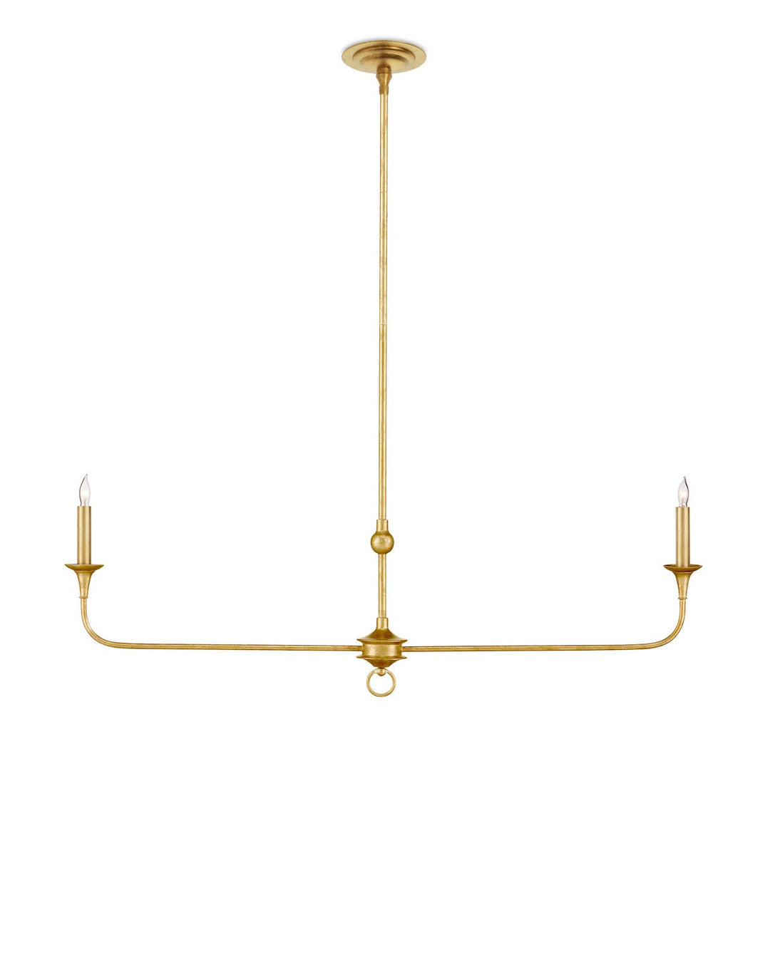 Chandeliers Nottaway Linear Gold Chandelier