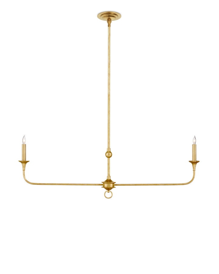 Chandeliers Nottaway Linear Gold Chandelier