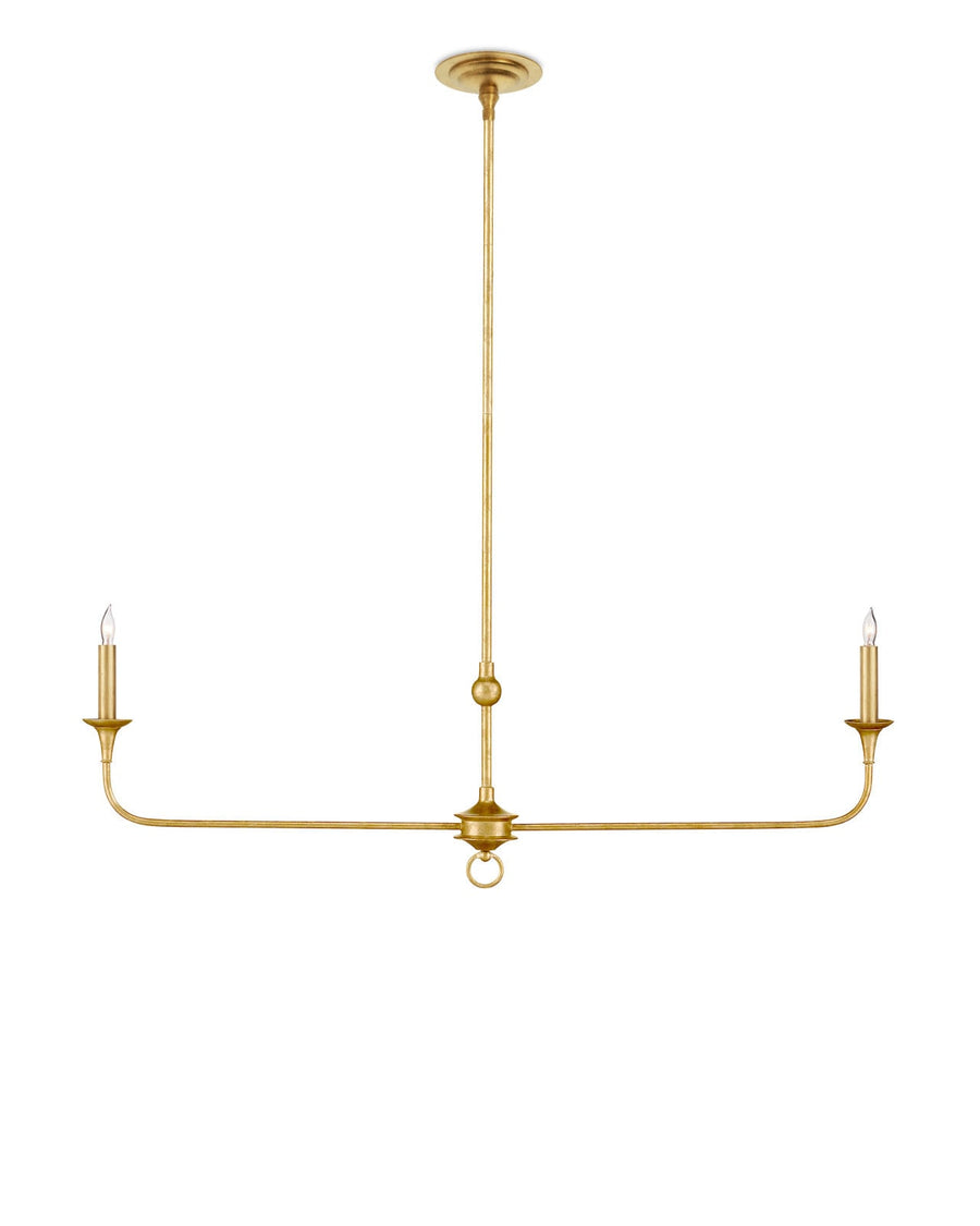 Chandeliers Nottaway Linear Gold Chandelier