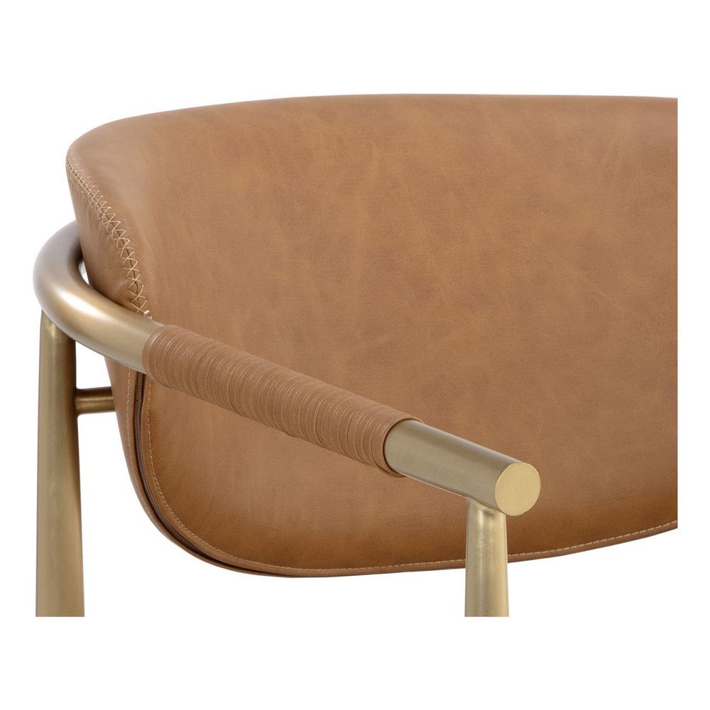 Heloise Lounge Chair - Milliken Cognac