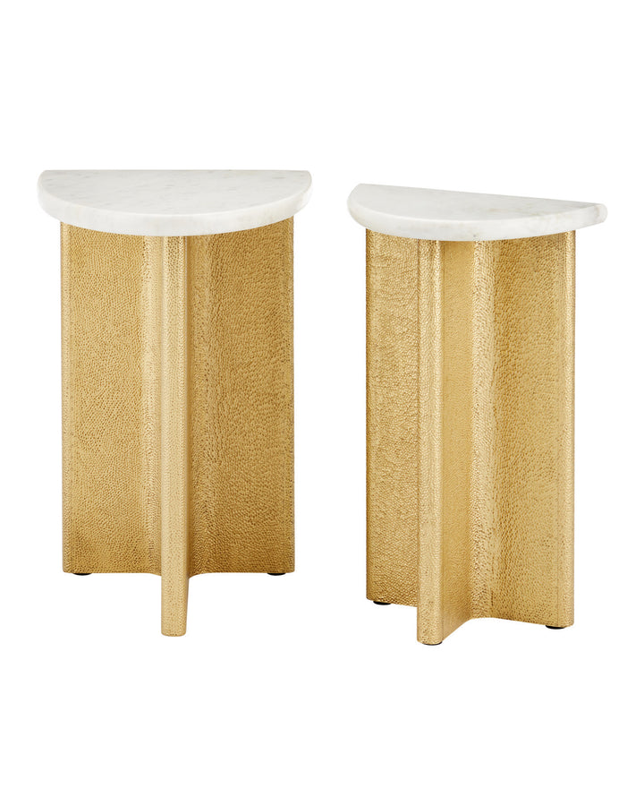 Doublet Marble Accent Table Set of 2