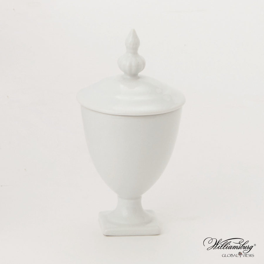 Beaufort Mini Urn-Global Views-GVSA-4.80111-Decorative ObjectsWhite-1-France and Son