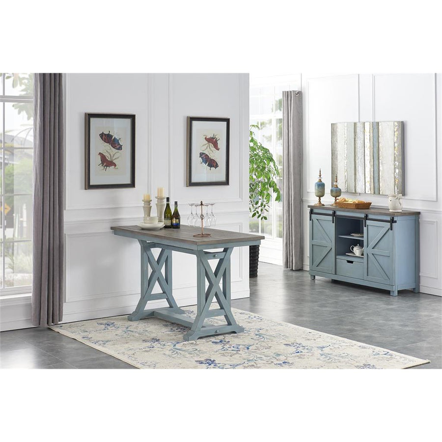 Wharf, Bar Harbor Counter Height Dining Table-Coast2Coast Home-C2CA-40299-Dining TablesBar Harbor Blue-1-France and Son