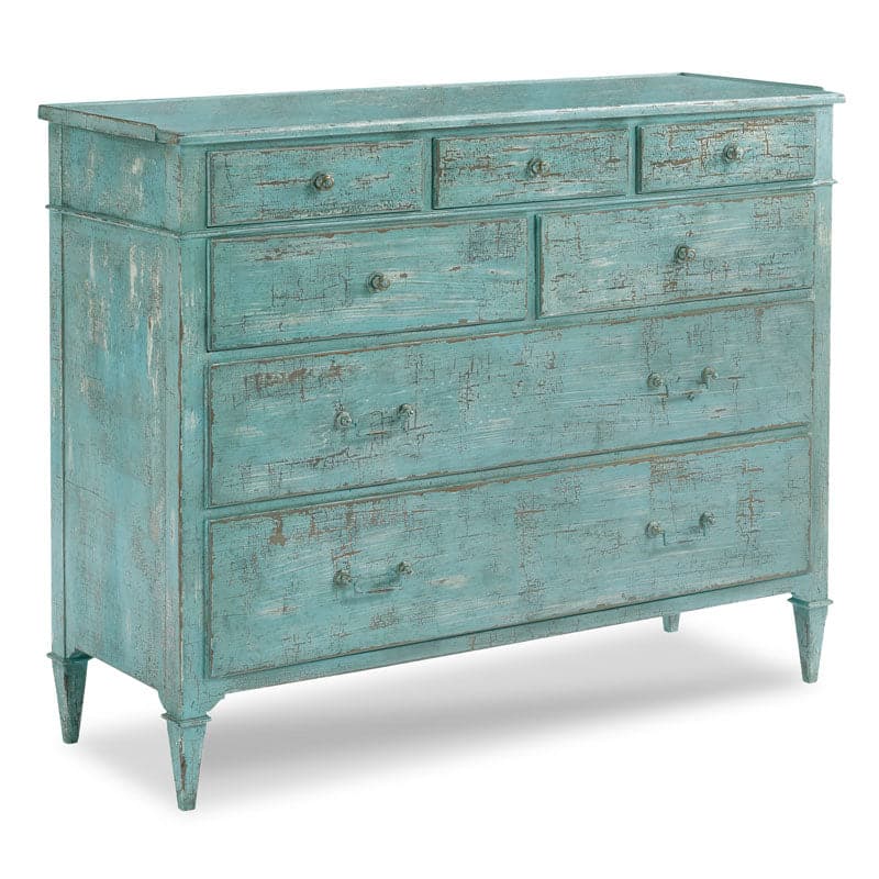 Marseille Dressing Chest-Woodbridge Furniture-WOODB-4042-34-DressersScrubbed Blue-4-France and Son