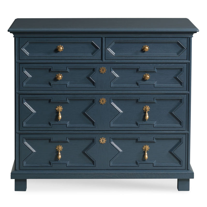 17th Century Chest-Woodbridge Furniture-WOODB-4048-35-DressersNavy-4-France and Son