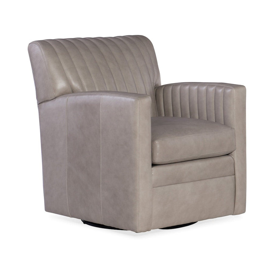 Barnabus Swivel Chair-Bradington Young-BradingtonYoung-406-25SW-906700-45-Lounge ChairsBlue-1-France and Son