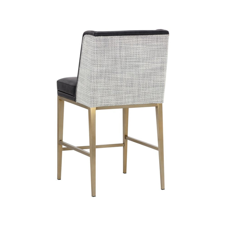 Joplin Counter Stool - Cantina Black / Vera White Pepper