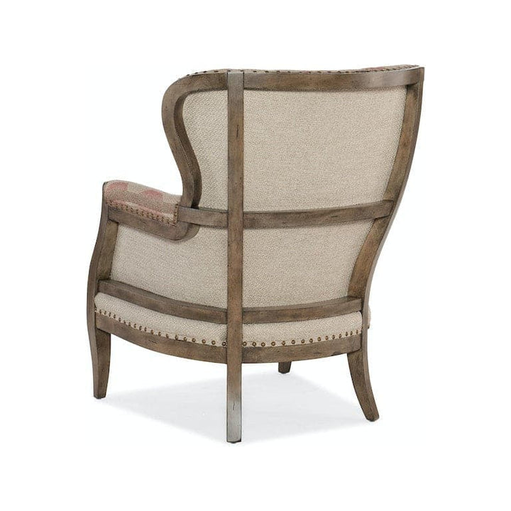 Calhoun Exposed Wood Chair-Hooker Furniture Custom-HFC-4095-Lounge Chairs-3-France and Son