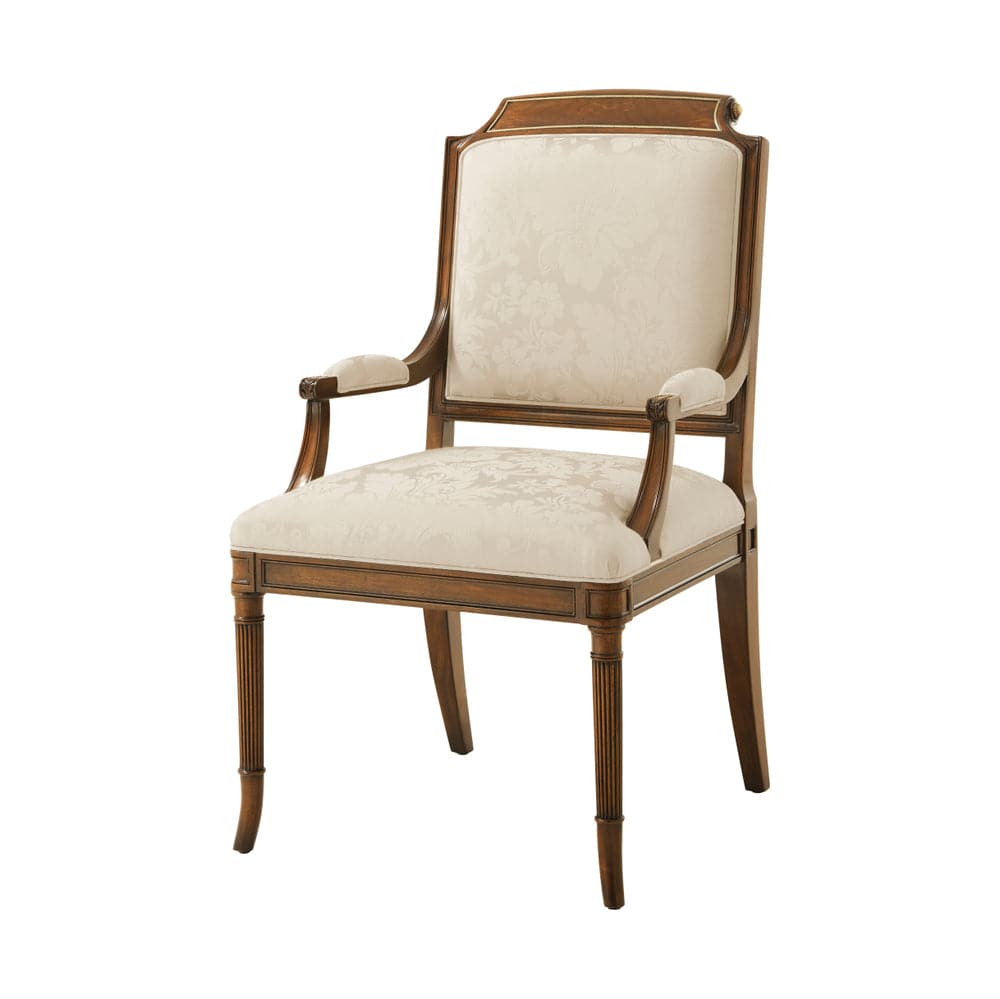 Atcombe Armchair-Theodore Alexander-THEO-4100-866.1AVJ-Dining ChairsCream-2-France and Son