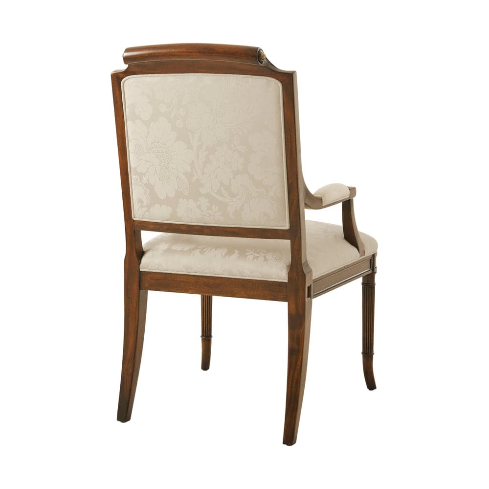 Atcombe Armchair-Theodore Alexander-THEO-4100-866.2BAI-Dining ChairsBrown-3-France and Son