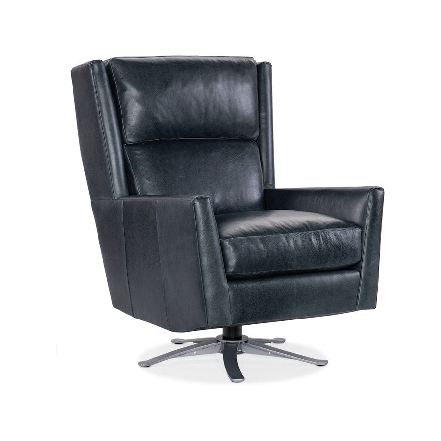 Roden Swivel Tub Chair-Bradington Young-BradingtonYoung-411-25SW-906700-45-Lounge ChairsBlue-1-France and Son
