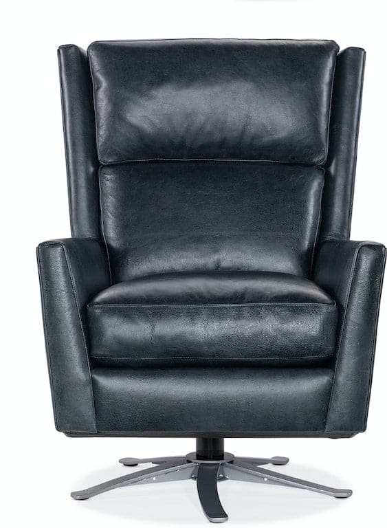 Roden Swivel Tub Chair-Bradington Young-BradingtonYoung-411-25SW-906700-45-Lounge ChairsBlue-4-France and Son