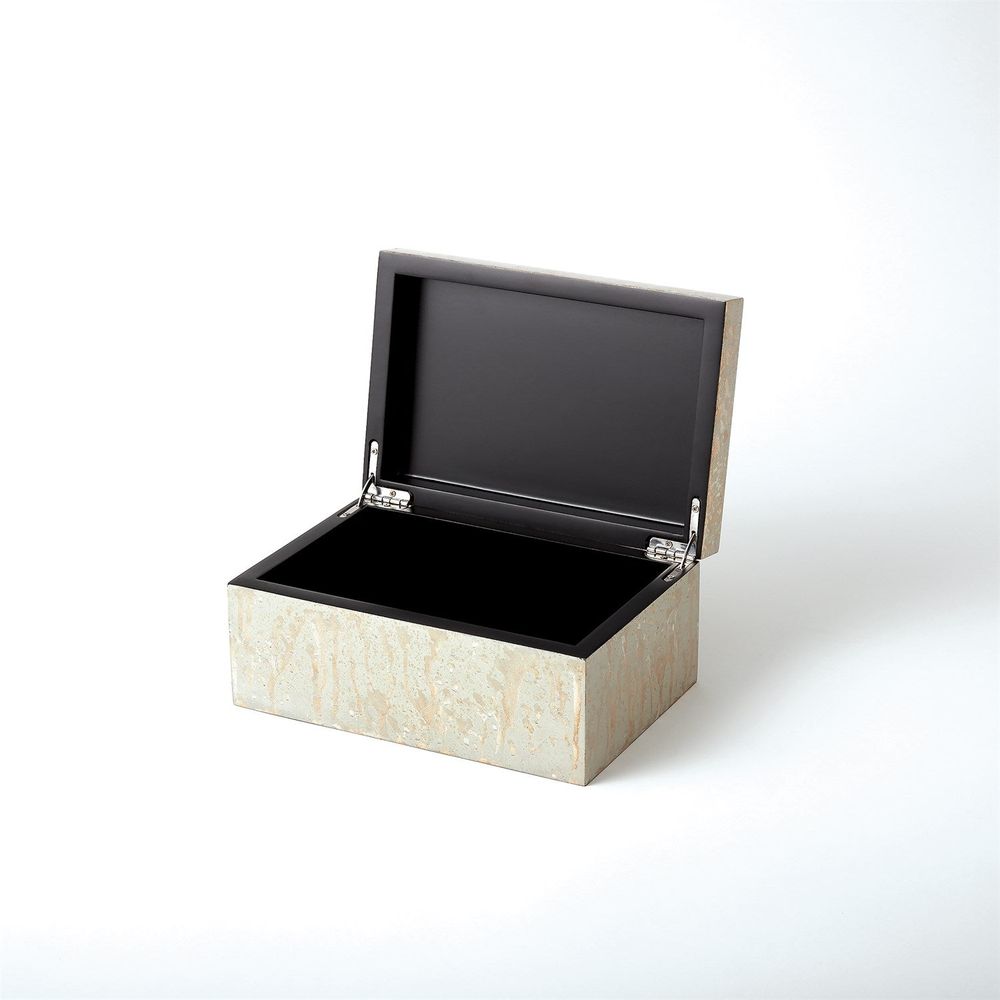 Champagne Silver Leaf Box-Sm