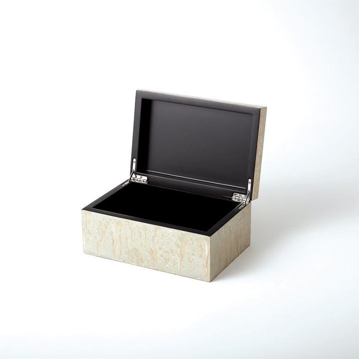 Champagne Silver Leaf Box-Sm