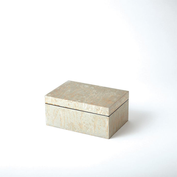 Champagne Silver Leaf Box-Sm